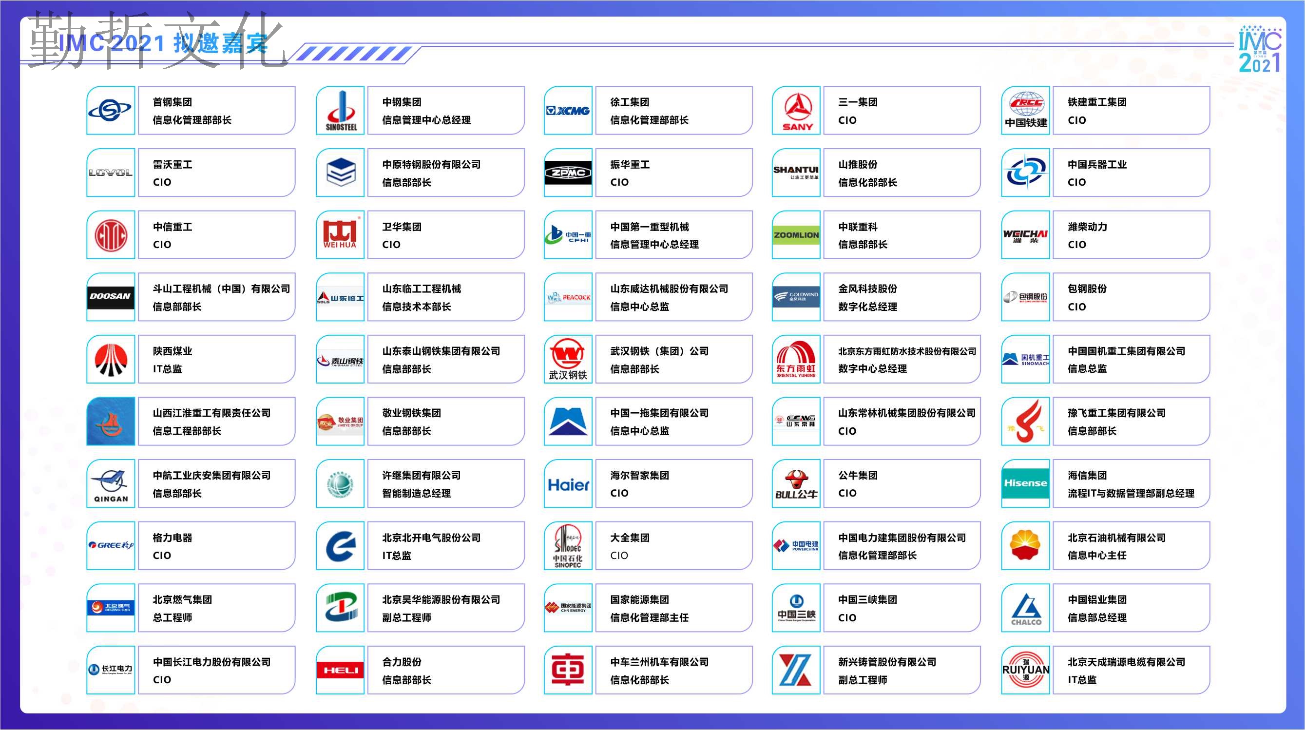 IMC2021第三届中国智造CIO峰会