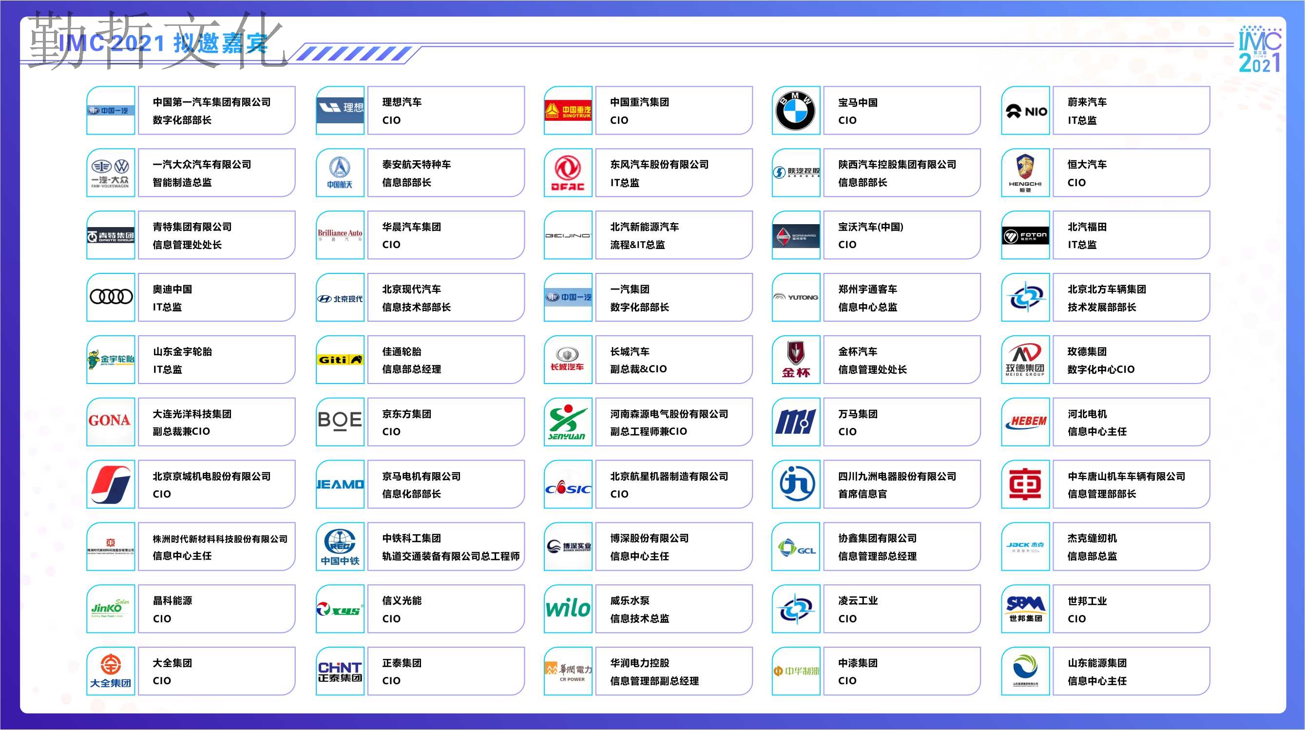 IMC2021第三届中国智造CIO峰会